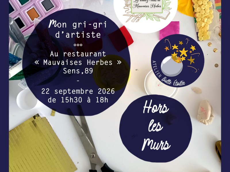 Atelier Hors-les-Murs  – Bulle de Créativité : « Mon Gri-gri d&rsquo;artiste&nbsp;»